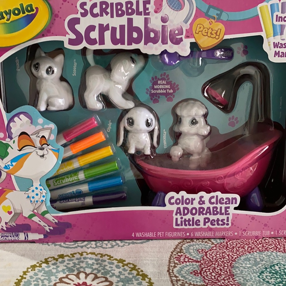 Scribble Scrubbie Pets. Color & Clean little pets